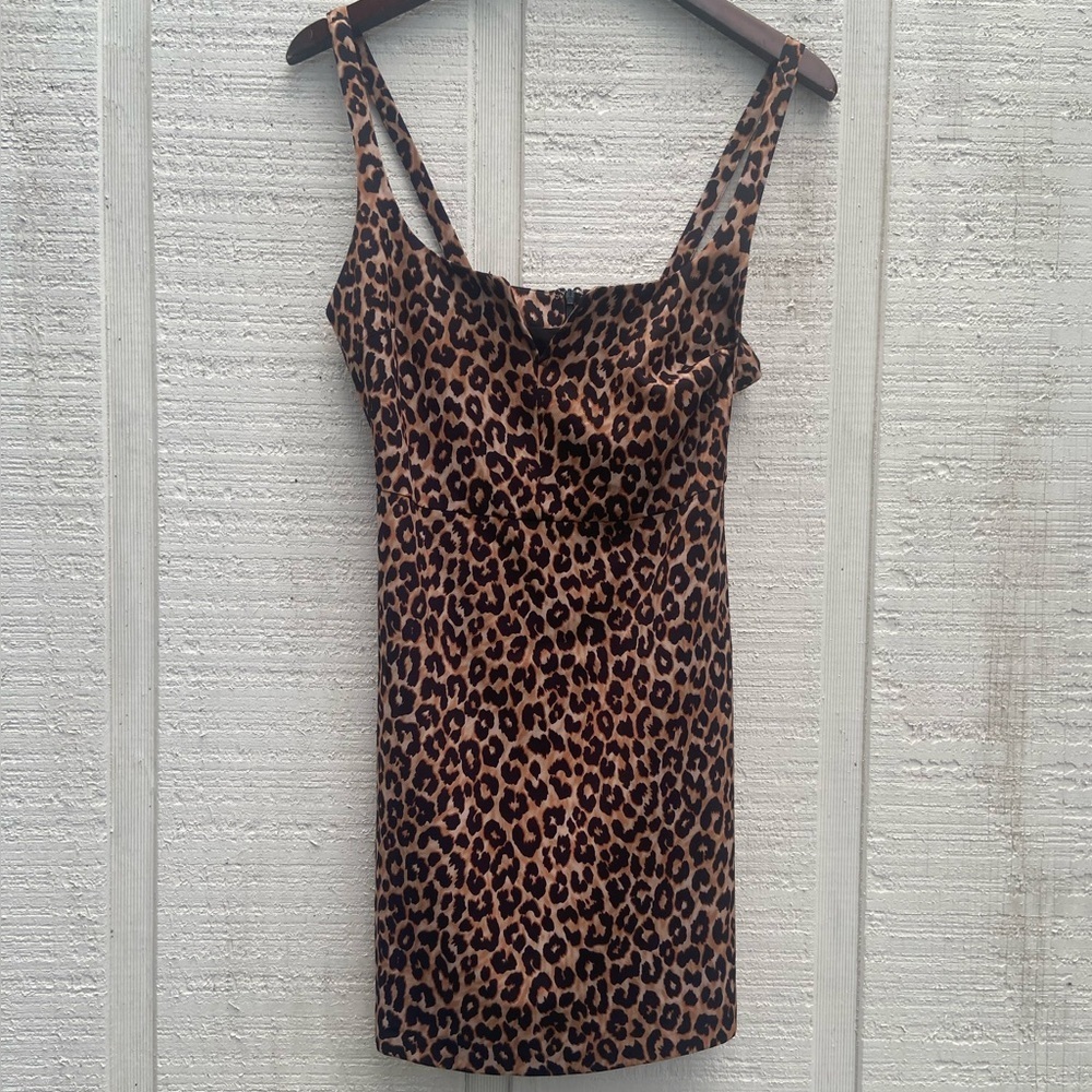 Likely Xrevolve Leopard Constance Mini Dress Leop… - image 4